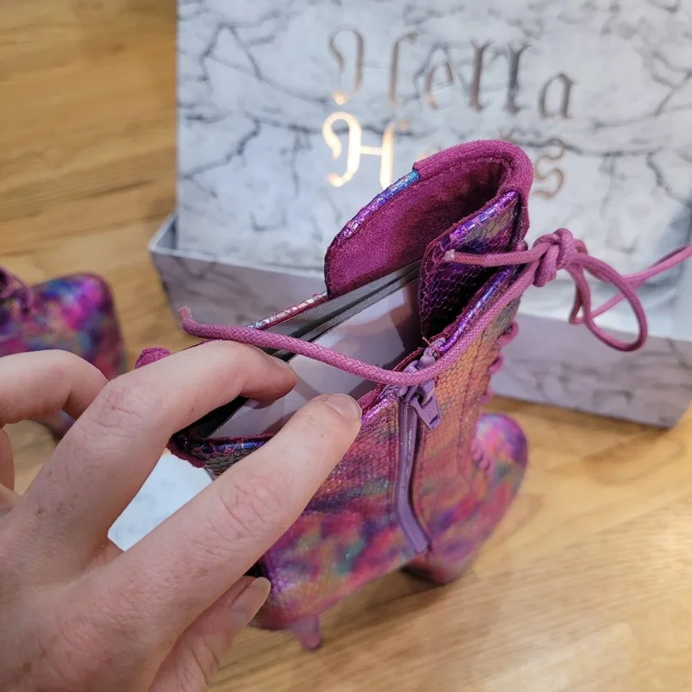(NEW) 2024 Dragonfly Hella Heels, size 8 US / 8 AU / UK 6 / EU 39, 7 in platform - Picture 4 of 16